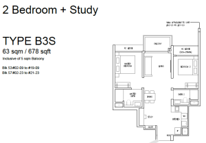 emerald-of-katong-jalan-tembusu-floorplan-2-bedroom-study-type-B3S