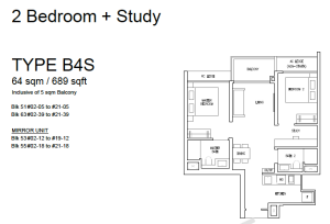 emerald-of-katong-jalan-tembusu-floorplan-2-bedroom-study-type-B4s